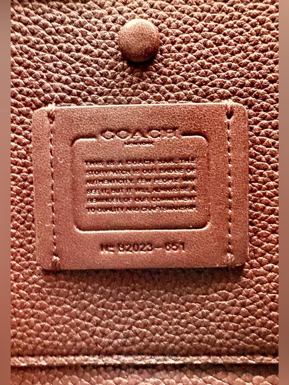 COACH Lora Bucket Bag With Whipstitch Detail In Black 651 - Picture 9 of 12
